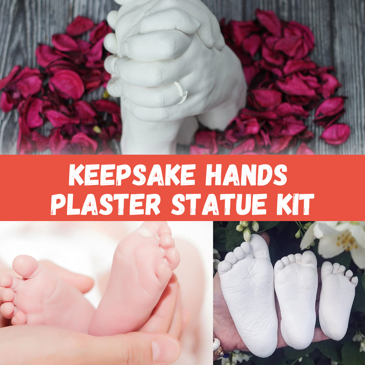 Hand Casting Kit, Three-Dimensional Hand Model Plaster Clone Model Homemade Commemorative Gift Crafts - V.I.P Digital Presence