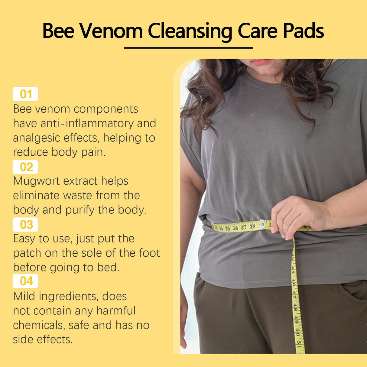 Bee Venom Foot Care Towel Gently Cleans Dry, Moisturizing And Hydrating Feet Care Towel