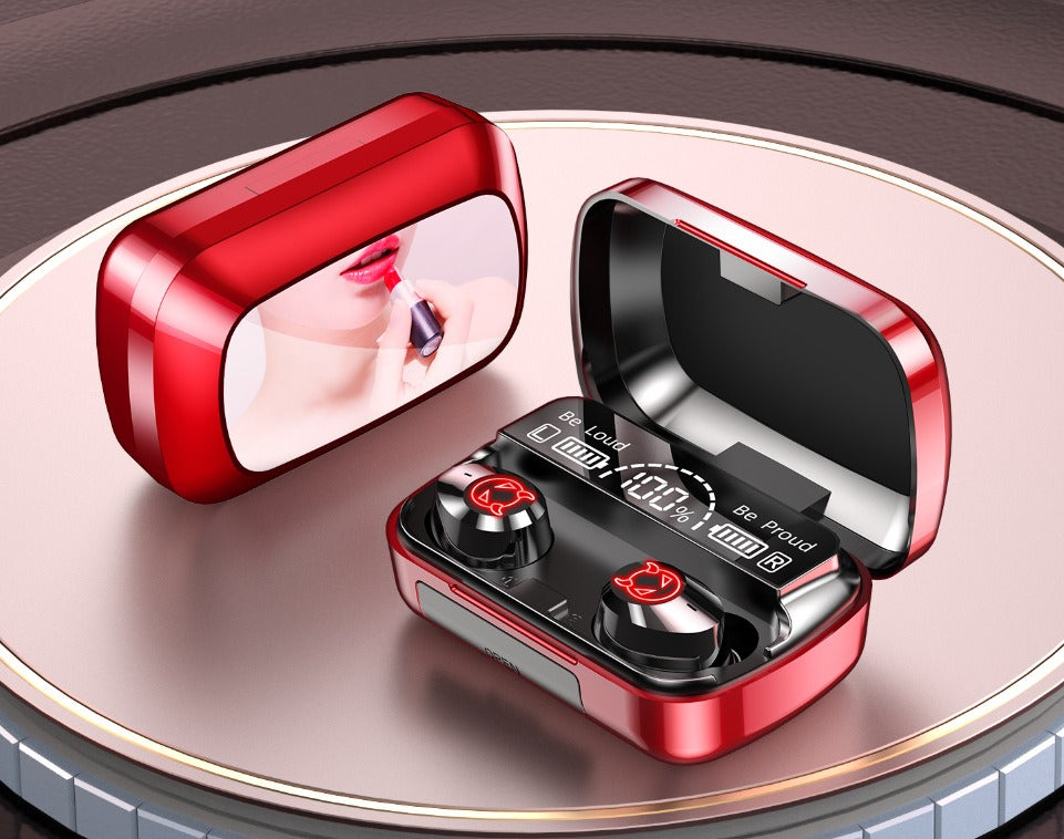 M10M30 Bluetooth Headset High-Capacity Wireless Private Model TWS New F9 Smiley Face Binaural 5.1 Noise Cancellation - V.I.P Digital Presence