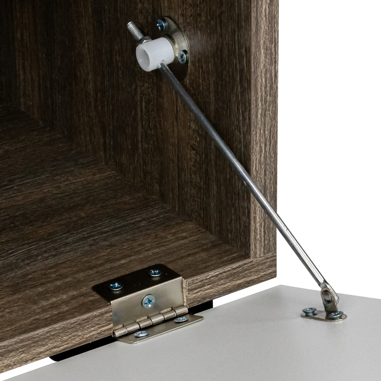 20 minutes quick assembly brown simple modern TV stand cabinet Brown + whiteTV bracket