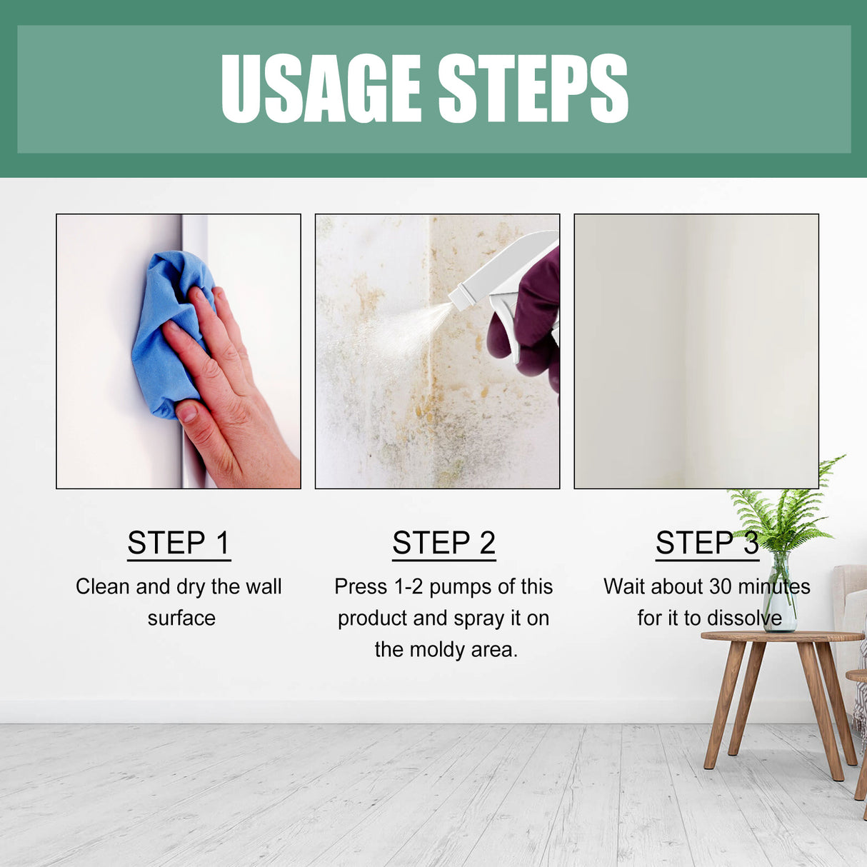 Wall Mold Remover, Furniture Tile Floor Wall Remove Mold And Prevent Mildew Cleanser - V.I.P Digital Presence