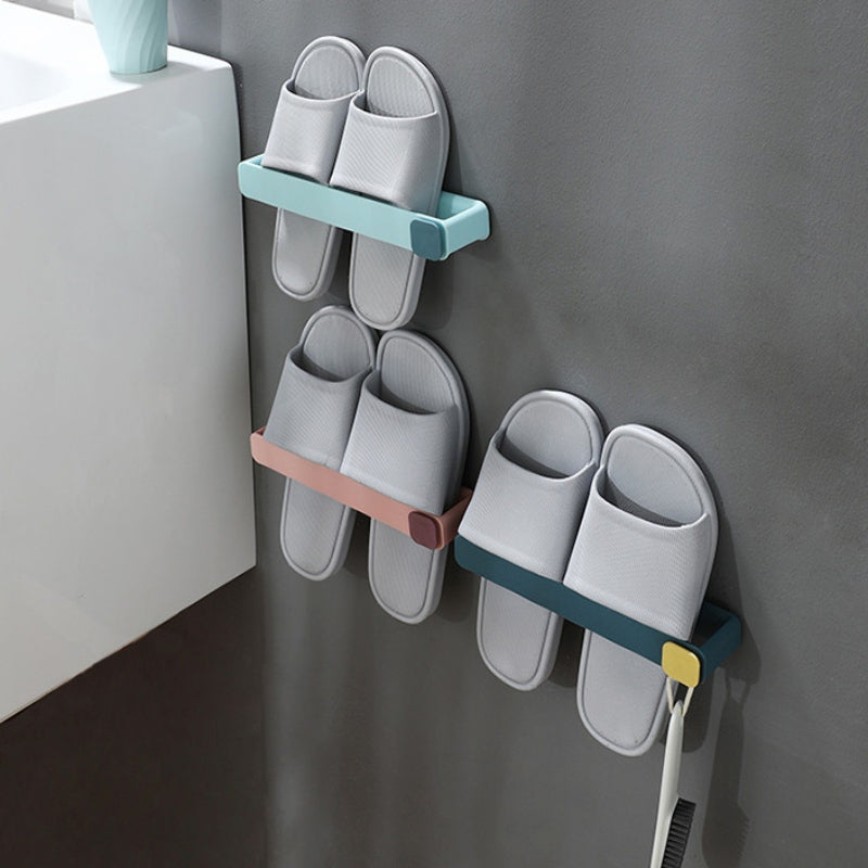 Punch-Free Shoe Rack Bathroom Slippers Rack a Lot Of Toilet Storage Wall Hanging Rack - V.I.P Digital Presence