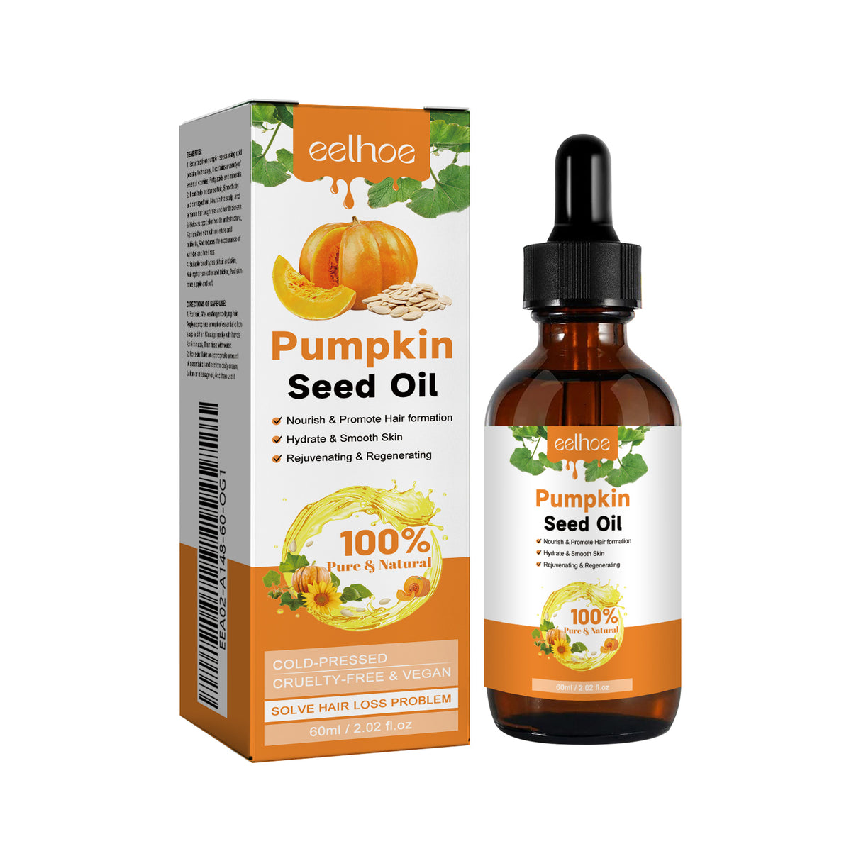 Pumpkin Seed Oil Moisturizes And Repair Hair Root, Firming Hair, Smoothing And Strengthening Hair Care Essential Oil - V.I.P Digital Presence