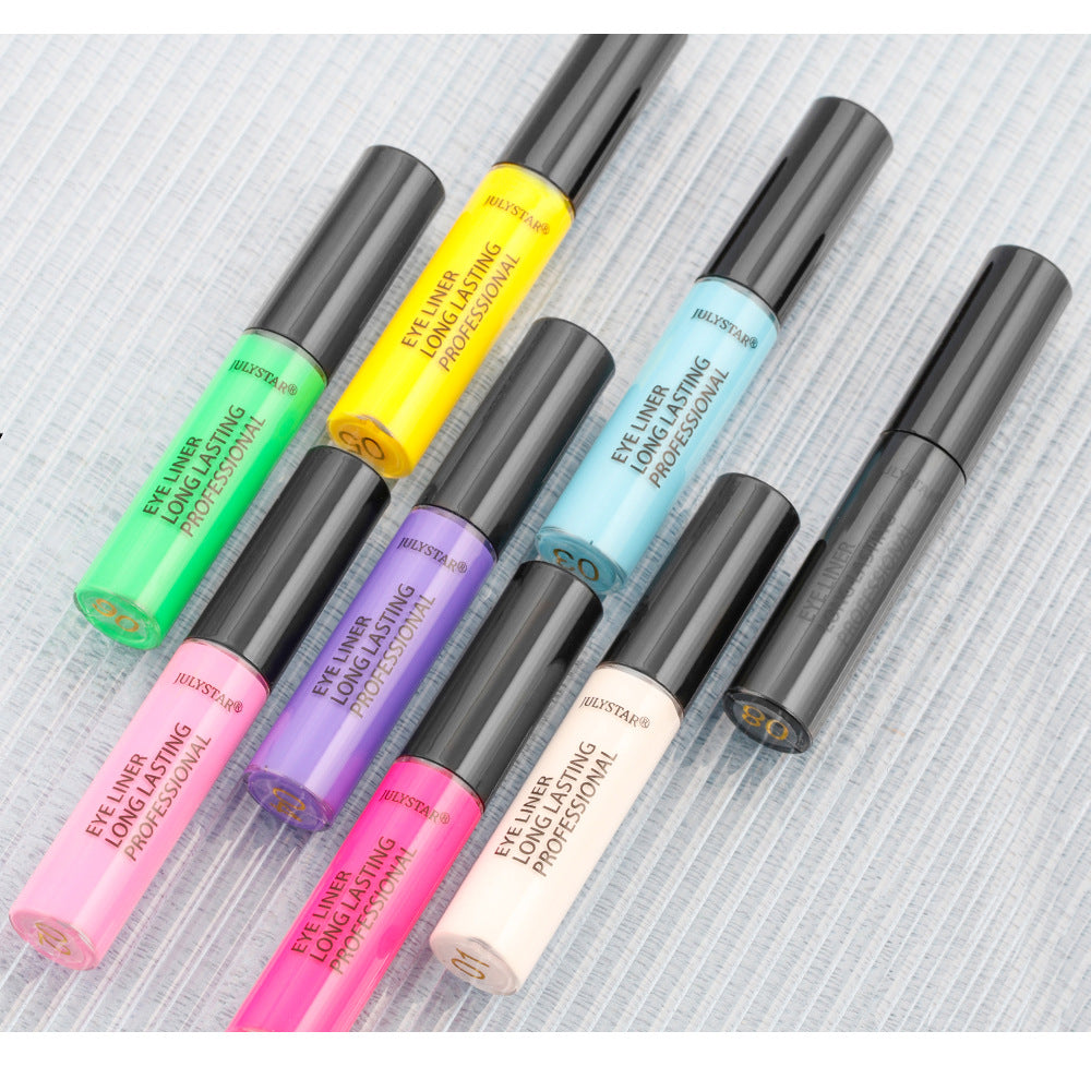 Colorful Stain Free Liquid Eyeliner Set Waterproof Oil Proof Eyeliner Liquid Pen White Eyeliner - V.I.P Digital Presence