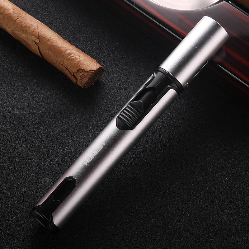 Metal Windproof Lighter Butane Jet Flame Lighter Cigarette Cigar Accessories Kitchen Cooking BBQ Outdoor Gadgets - V.I.P Digital Presence