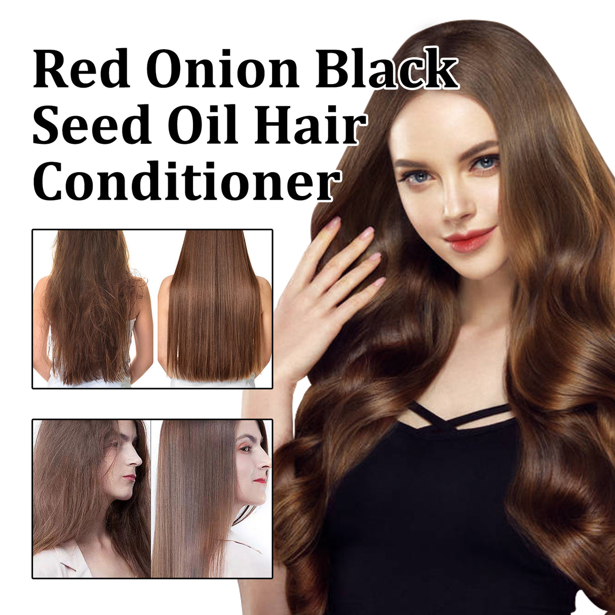 Red Onion Black Seed Oil Hair Conditioner, Nourish The Dry Short-Tempered Smooth And Glossy Hair End Fragrance Conditioner - V.I.P Digital Presence