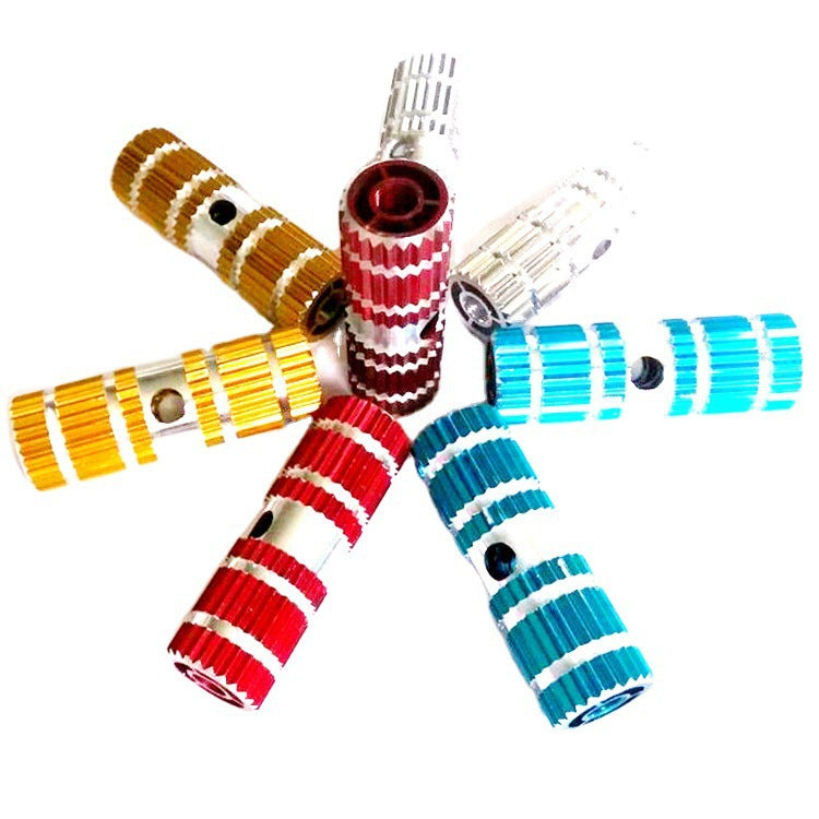 Bicycle Solid Foot Column Rocket Launcher Mountain Bike Round Foot Column Aluminum Solid Rear Axle Pedal Riding Equipment