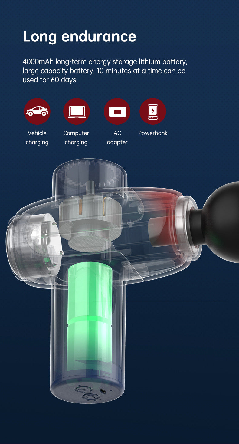 CP-F10 fascia gun muscle massager cervical muscle relaxer electric menstrual gun leg electric - V.I.P Digital Presence