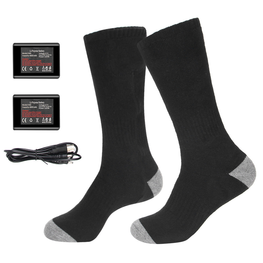 Motorcycle riding in winter heated socks for warmth and foot protection intelligent charging foot heating socks - V.I.P Digital Presence