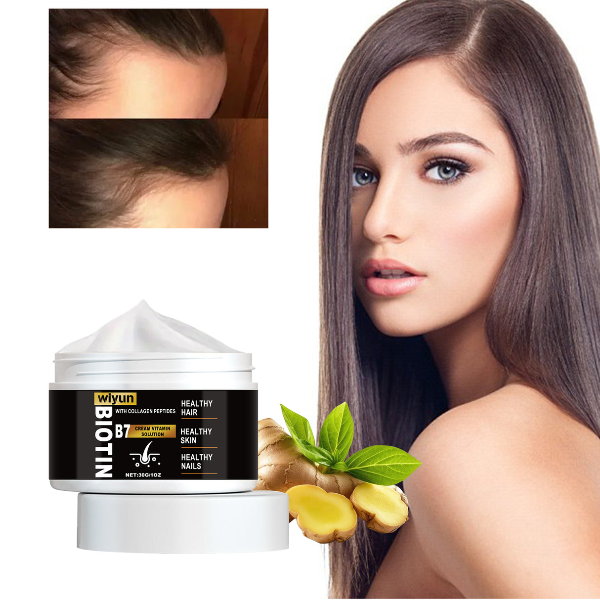 Biotin Cream, Scalp Massage Moisten Root Of Hair Care In The Off Strong Hair Thick Hair Cream - V.I.P Digital Presence