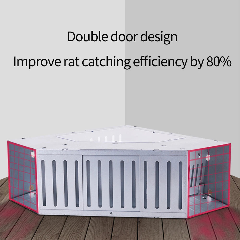 Catching Mice Mouse Traps Occasions Available Double-door Design Non-toxic Reusable Rustproof Garden Supplies Portable - V.I.P Digital Presence