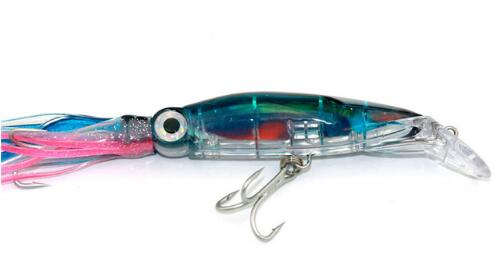 LEO Lifelike Big Octopus Squid Jig Fishing Lure 14cm/40g Hard Plastic Artificial Bait - V.I.P Digital Presence