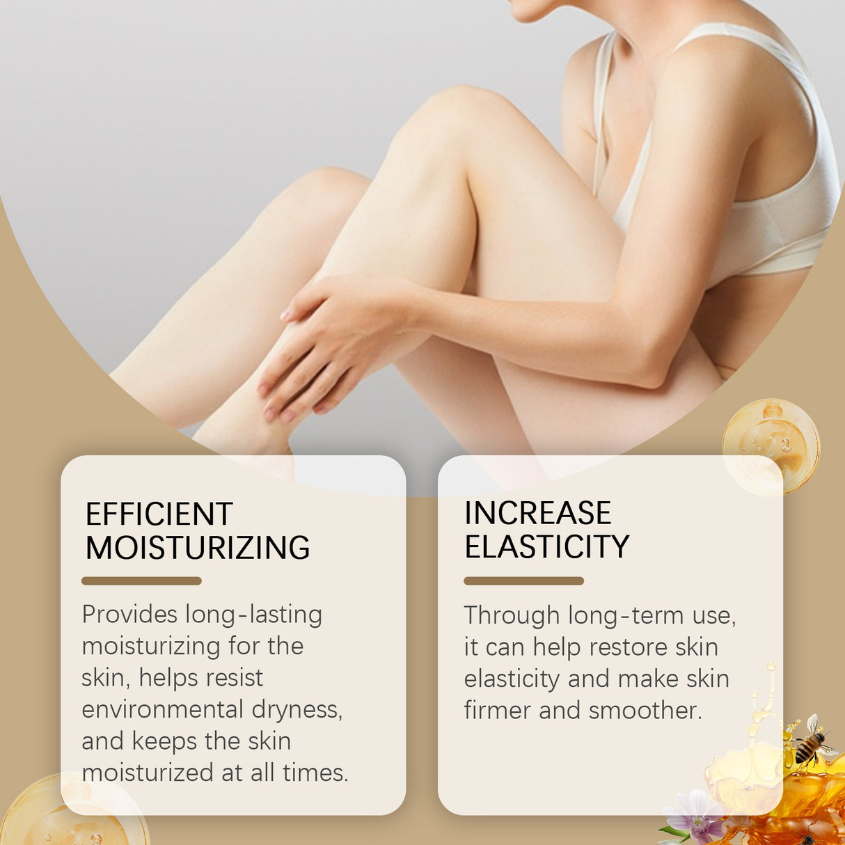 Body Moisturizing Moisturizing Cream, Firming Elastic Soft Reduce Dry Rough Hydrating Smooth Cream