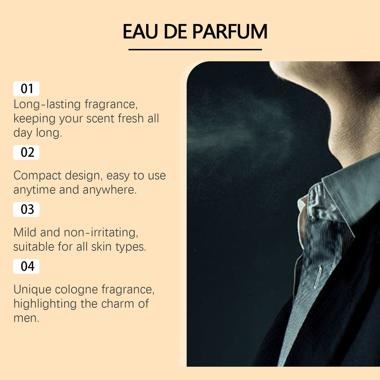 Eau De Toilette Spray Men's Perfume Cologne Citrus Perfume Fresh Charm Portable Fragrance Spray - V.I.P Digital Presence