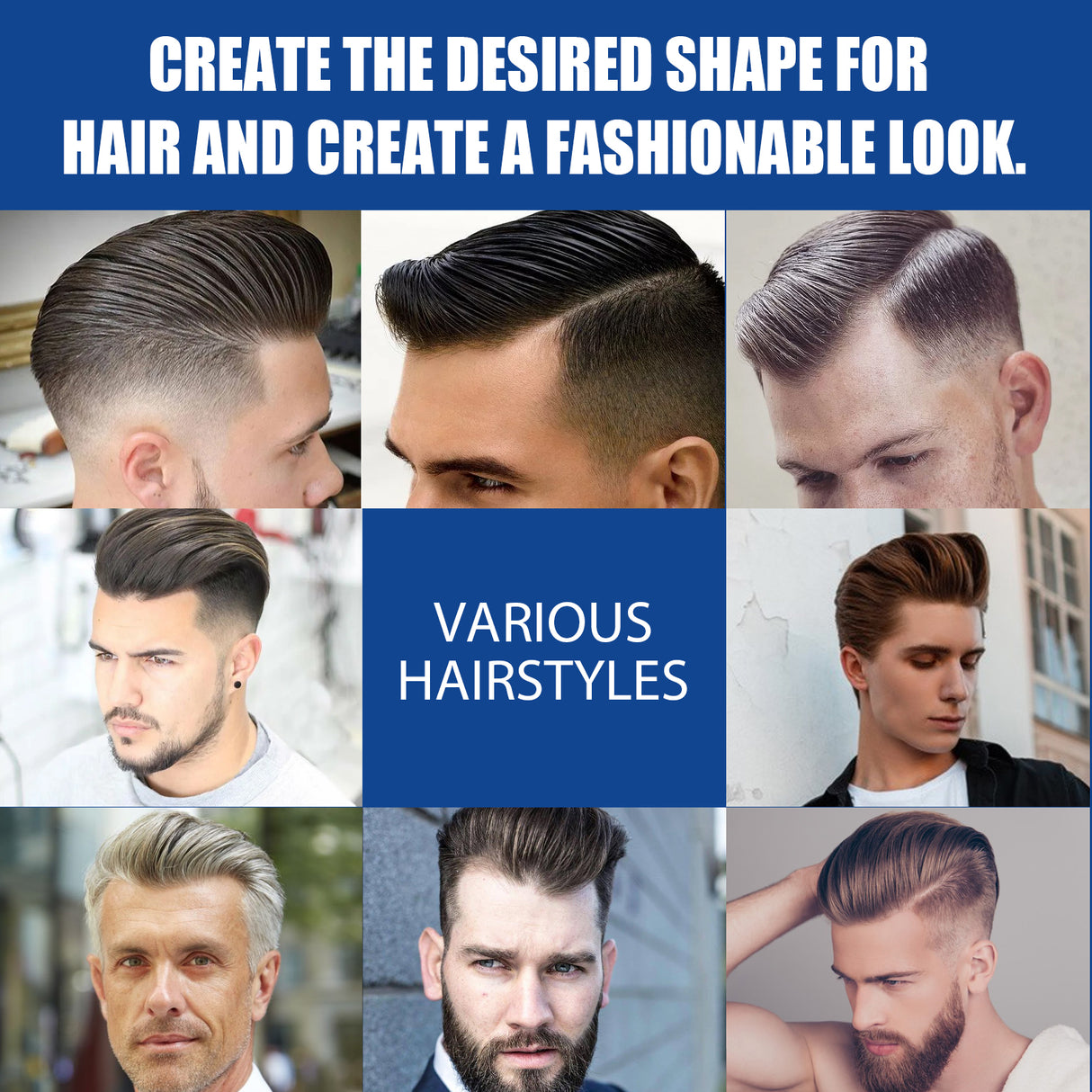 Men's Hair Wax Stick Broken Hair Care Lasting Styling Natural Fluffy Three-Dimensional Easy Styling Hair Wax Stick - V.I.P Digital Presence