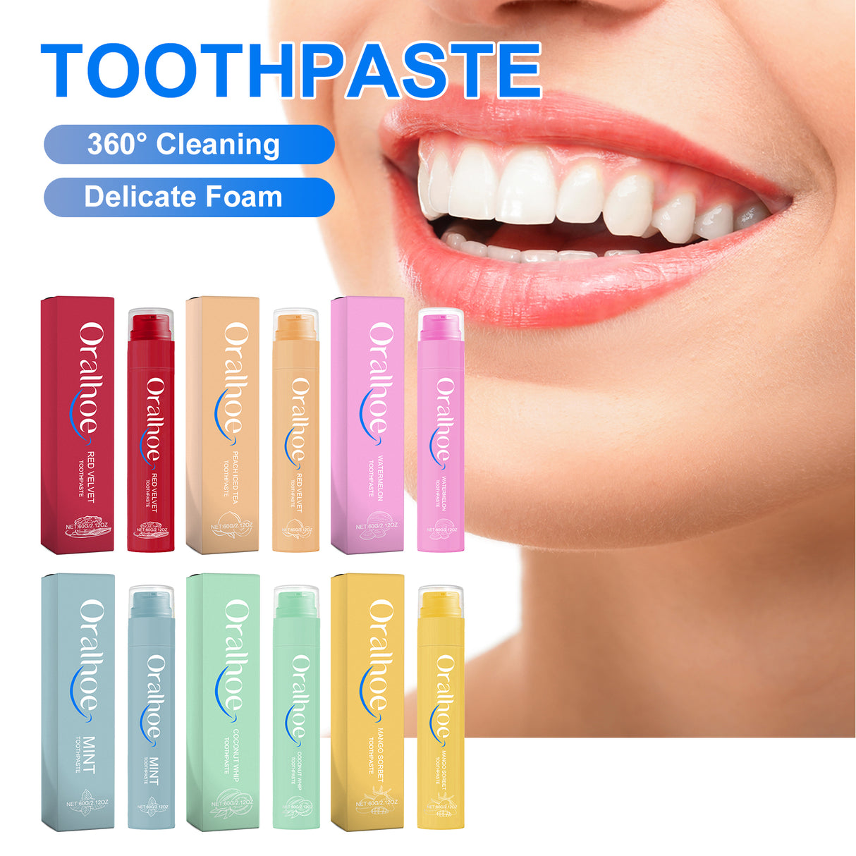 Red Velvet Toothpaste, Multi-Flavor Teeth Clean Teeth Yellow Tartar Fresh Breath Beautiful Teeth - V.I.P Digital Presence