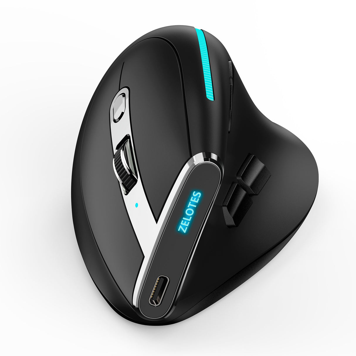 ZELOTES master F36 vertical grip ergonomics mouse proof hand the third mock examination charging Bluetooth programmable - V.I.P Digital Presence