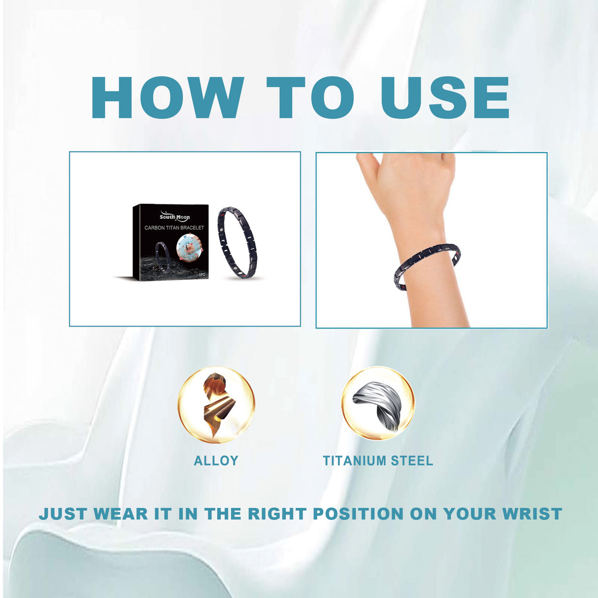 Southmoon Titanium Steel Bracelet Personality Simple Everything Stylish Accessories Sports Gym Portable Bracelet - V.I.P Digital Presence