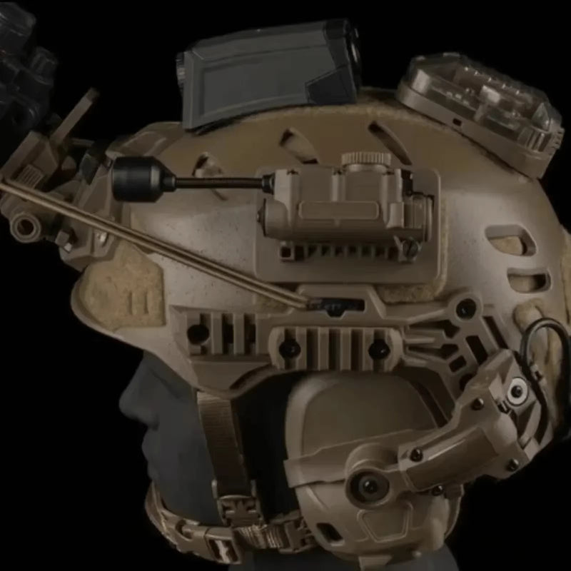 Sidewinder Helmet Lamp with IR and Flashlight Color Light, Strobe Light Head IFF Auxiliary Light for Airsoft Hunting Fishing - V.I.P Digital Presence