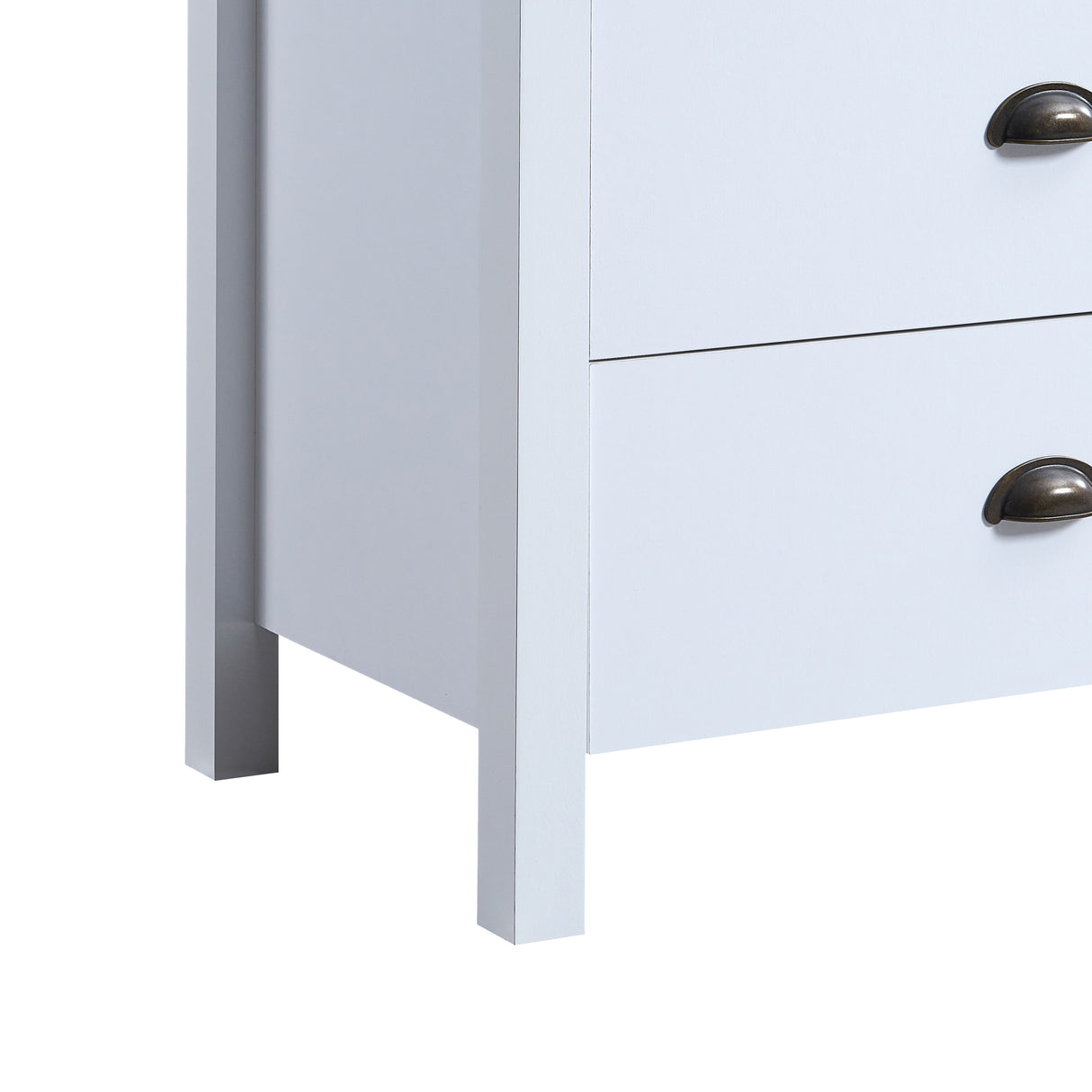 SAFARI 6-drawer main dressing table with interlocking drawer function, easy to assemble, classic white color - V.I.P Digital Presence