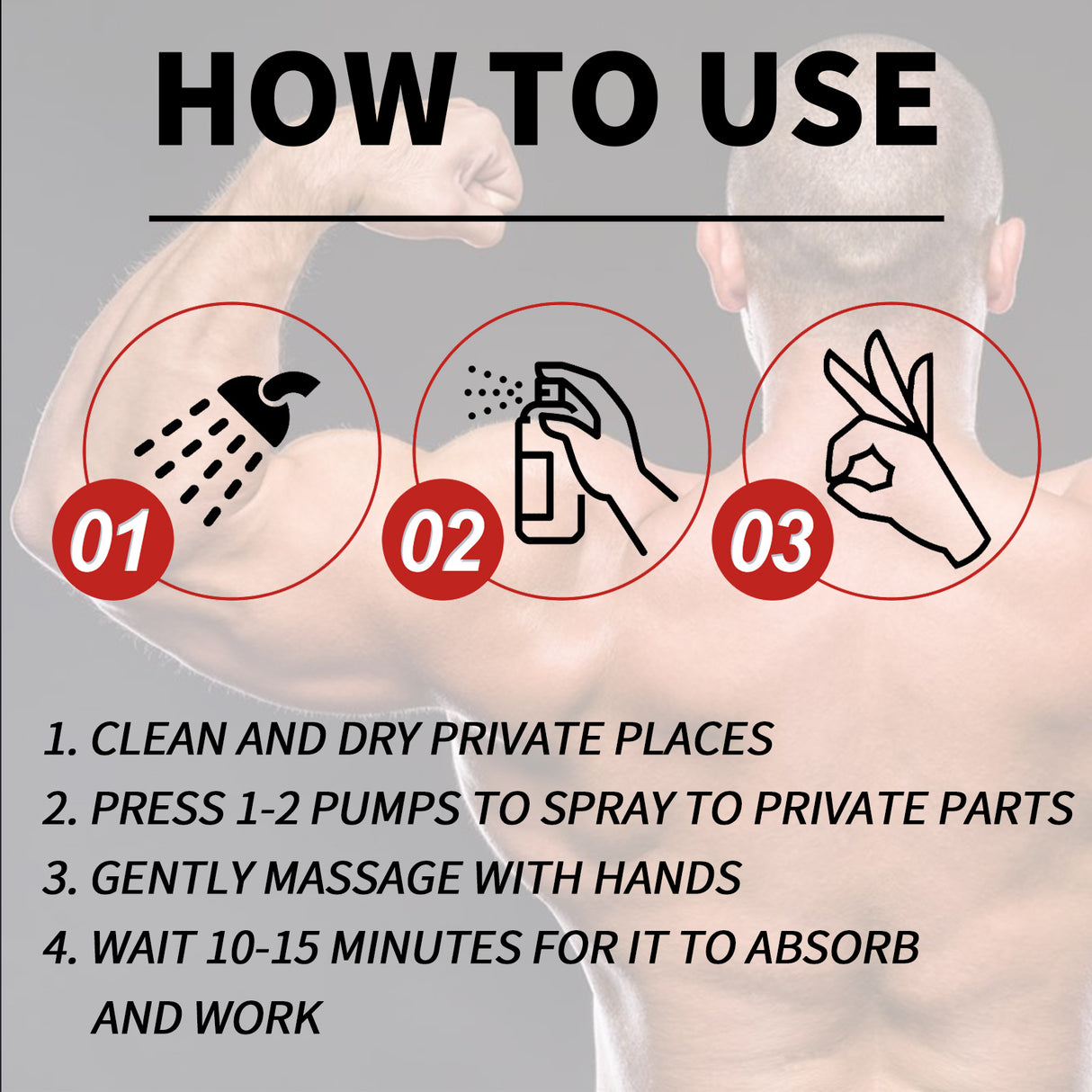 Men's Treatment Spray, Men's Body Care To Enhance Endurance Moisturizing Treatment Topical Spray - V.I.P Digital Presence