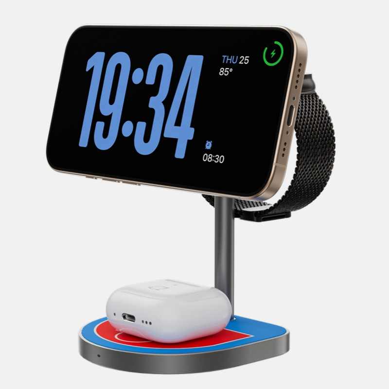 KUXIU X85 3-in-1 Basketball Magnetic Wireless Charger Compatible with Apple Family Bucket, Giving Boyfriend a Good Item - V.I.P Digital Presence