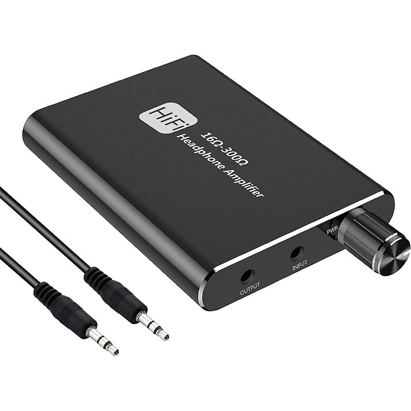 Portable headphone amplifier with high fever, heavy bass, no low noise, HiFi headphone amplifier, AUX audio adjustment - V.I.P Digital Presence