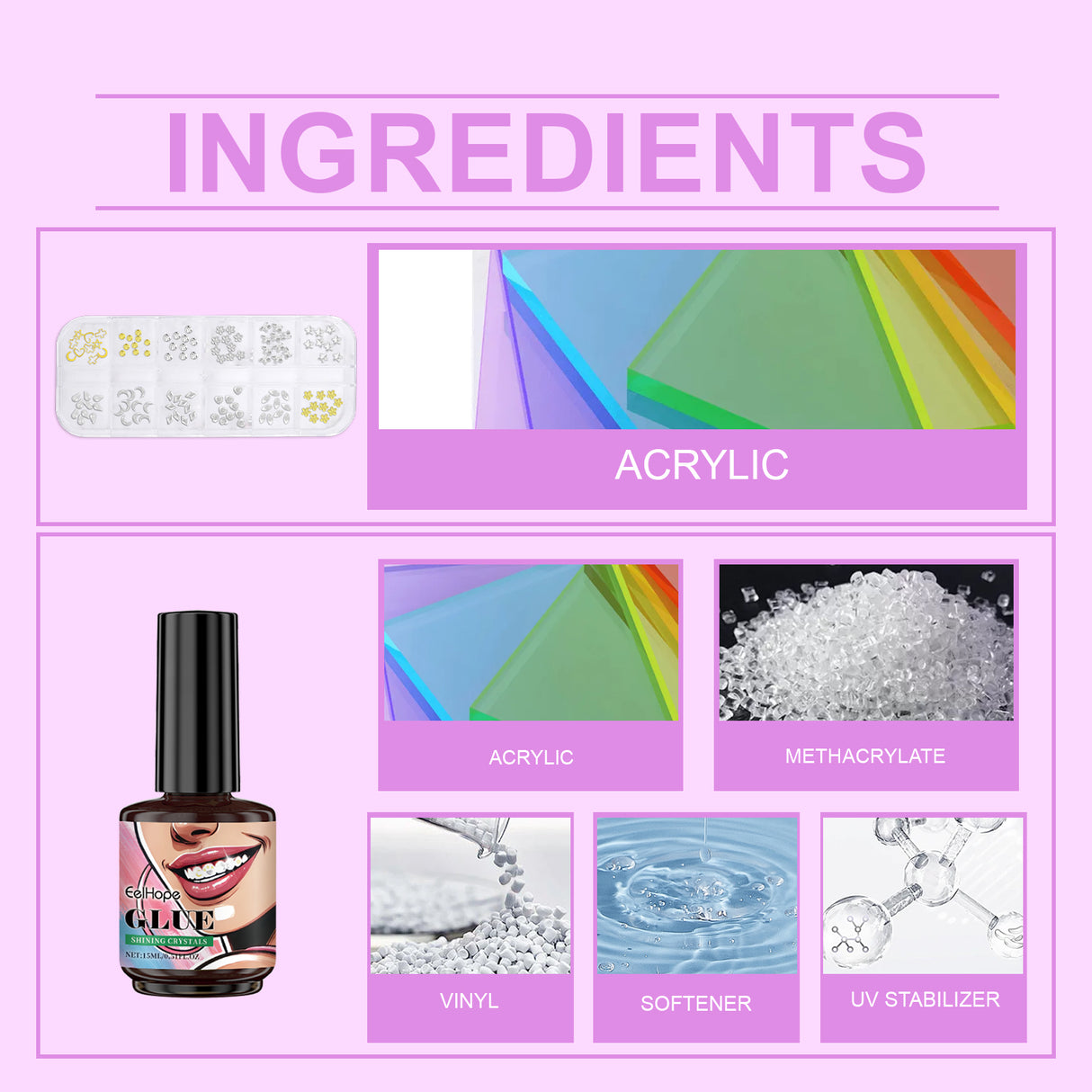 Dental Beauty Set Fashion Beauty Decorative Diamond Combination Personality Sparkle Light Up Smile Style - V.I.P Digital Presence