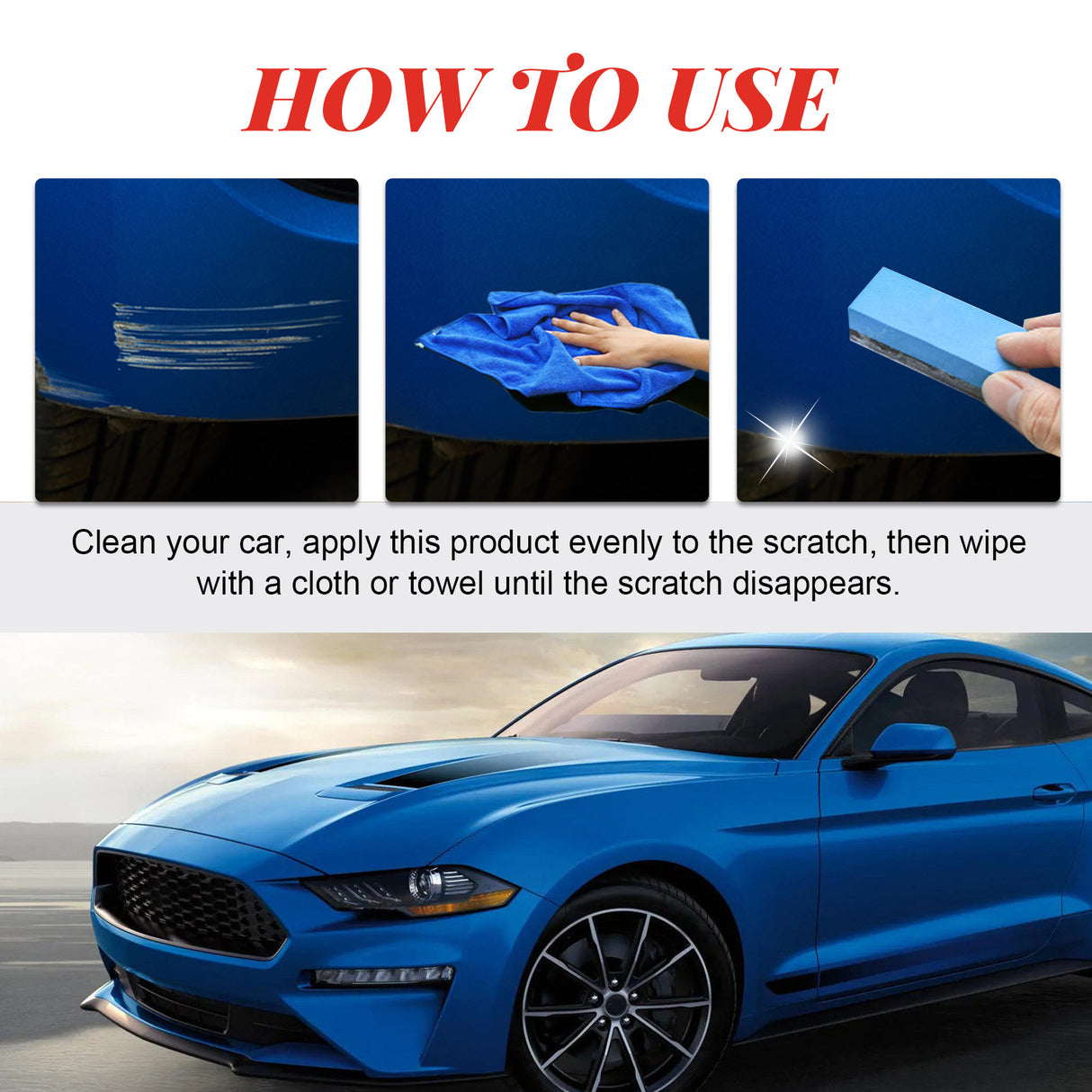 Car Paint Scratch Remover, Car Paint Scratch Repair Cleaning Cloth Scratch Maintenance Agent - V.I.P Digital Presence