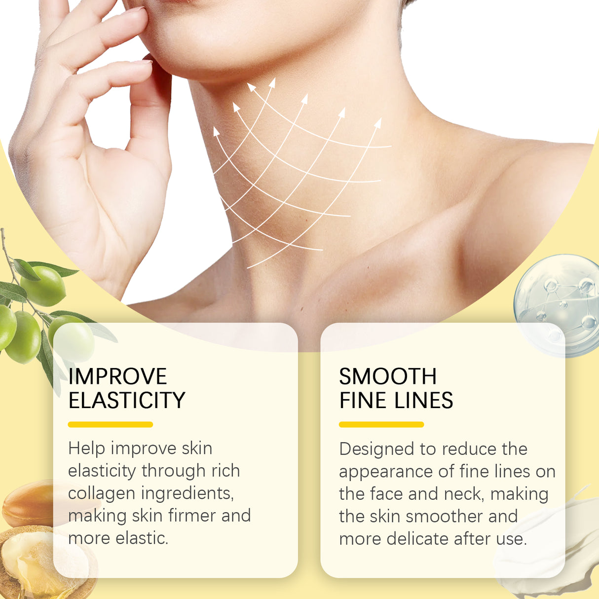 Neck Firming Cream Moisturizes And Gently Lifts And Tightens Neck Skin And Lightens Fine Lines - V.I.P Digital Presence