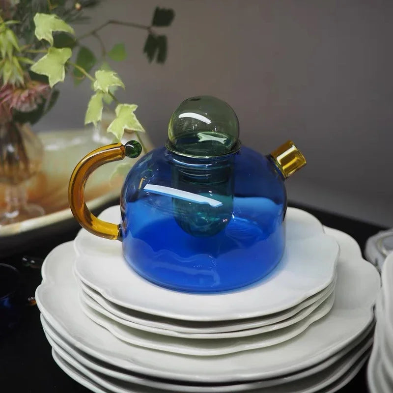 Creative Heat Resistant Glass Teapots Pitcher Suitable Household Teaware Lover Tea Sets Kettle Water Cup Bottle Cooker Usable - V.I.P Digital Presence
