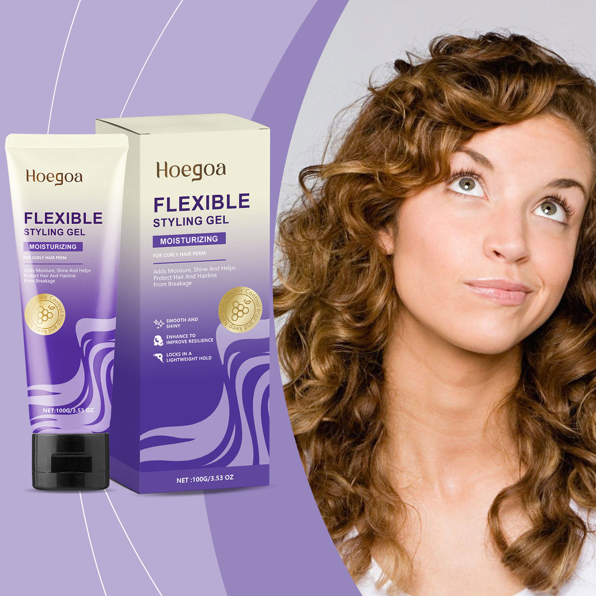 Curl Styling Gel Hair Moisturizing Light Refreshing Curl Styling Long Lasting Care Gel - V.I.P Digital Presence