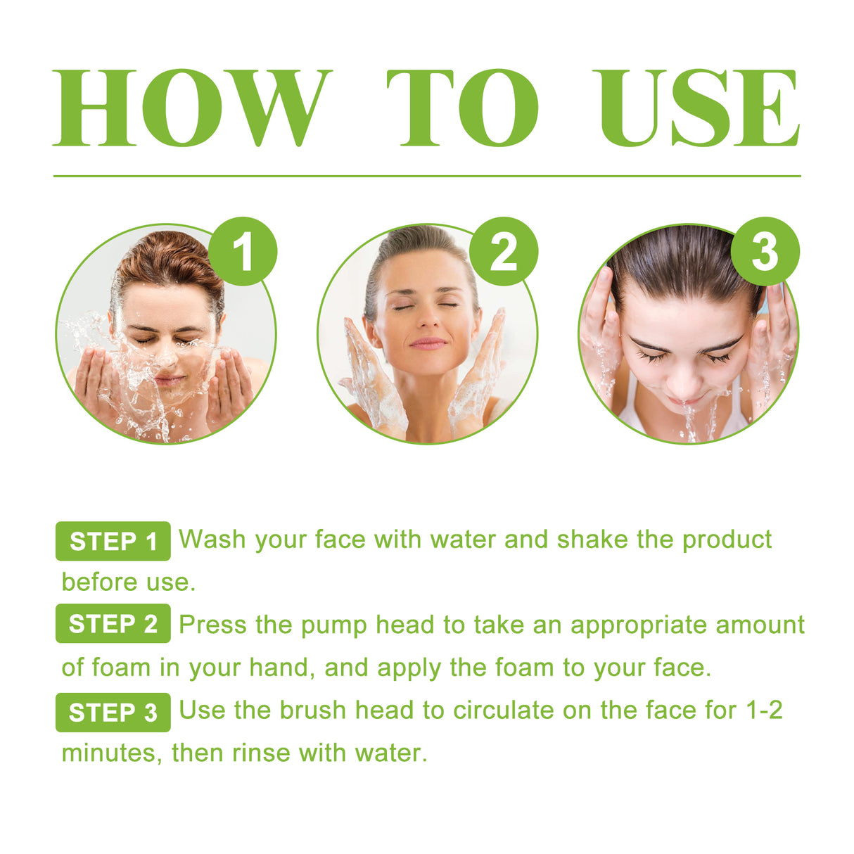 Green Tea Cleansing Mousse, A Deep Cleansing Facial Cleanser With Refreshing Oil Control And Wrinkles Reduction - V.I.P Digital Presence