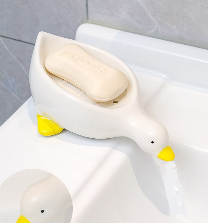 Cute little yellow duck soap box draining toilet sink new soap box - V.I.P Digital Presence