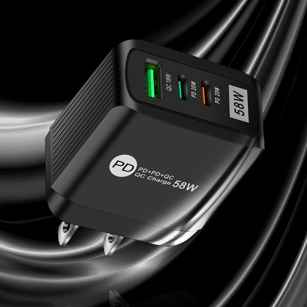 Luminous 58W dual fast charging 2PD+QC3.0 USB fast charging mobile phone charger - V.I.P Digital Presence