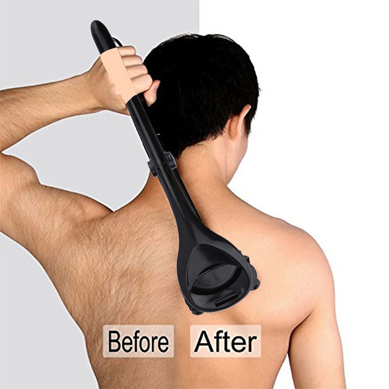 Do-it-yourself Head Blade Back Hair Shaver Trimmer Body Leg Razor Long Handle Removal Razors - V.I.P Digital Presence