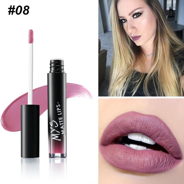 MYS Brand Makeup Matte Liquid Lipstick Tint Waterproof Make Up Long Lasting Lip Stick Nude Lip Gloss Cosmetics Batom - V.I.P Digital Presence