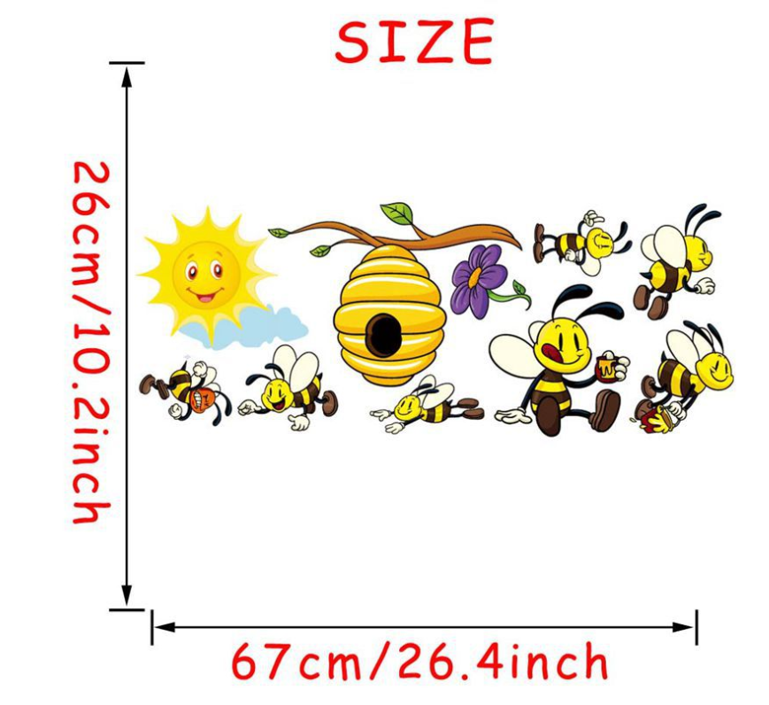Flying Bees and Hive Wall Stickers - V.I.P Digital Presence