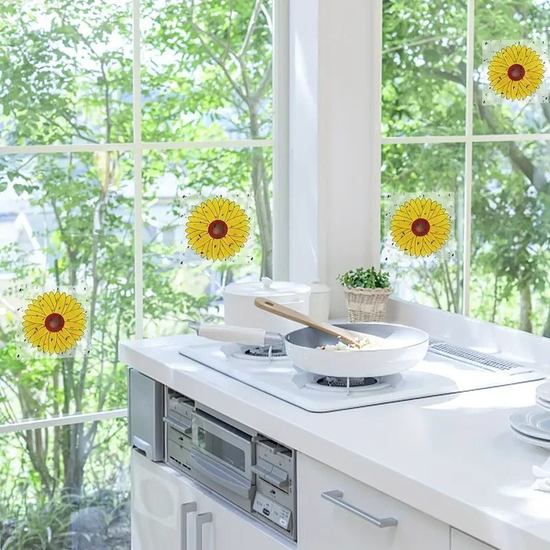 Window Fruit Fly Traps with Strong Stickiness Indoor use Sunflower Window Fly Stickers - V.I.P Digital Presence