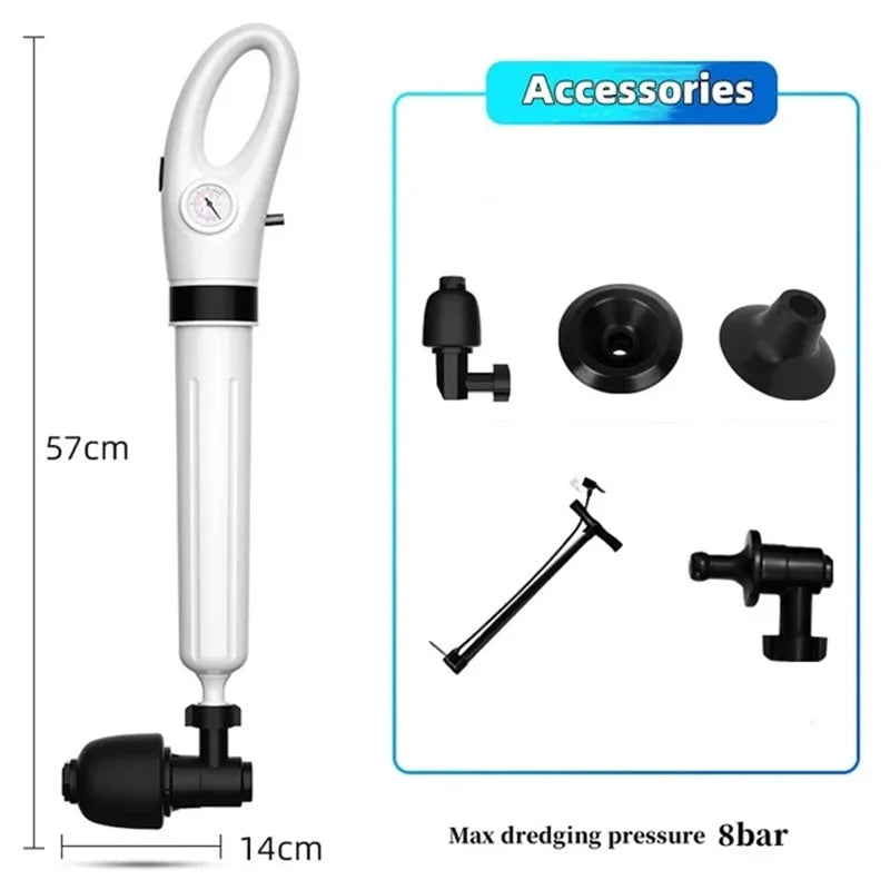 Toilet Dredge Sewer Household Artifact WC Pipeline Blockage Tool Suction High Pressure Pneumatic Pipe Dredger Unblocker - V.I.P Digital Presence