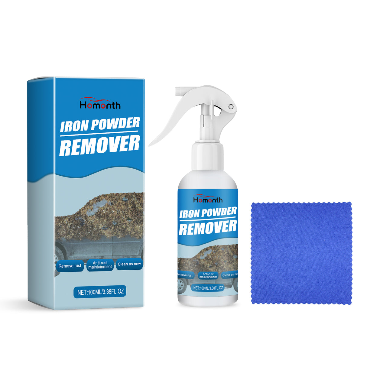 HOMONTH Iron Powder Remover, Decontamination Refurbishing Spray For Metal Parts Of Bicycle Wheels - V.I.P Digital Presence
