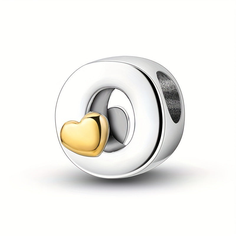 Copper Plated Silver English Letter Pendant Bead Bracelet Necklace Diy - V.I.P Digital Presence