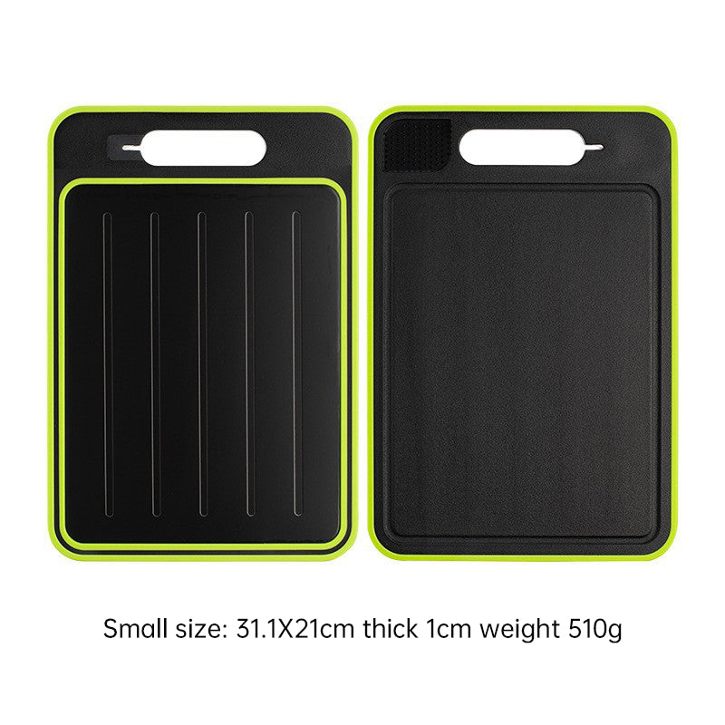 Double Sided Quick Thawing Cutting Board, Aluminum Alloy Spray Cutting Board, Household Cutting Board with Sharpener - V.I.P Digital Presence