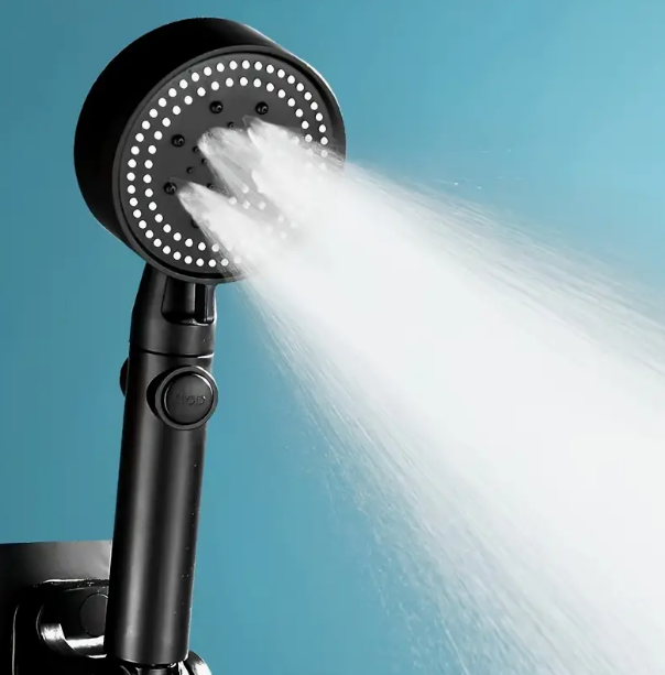1pc High-Pressure Shower Head, Multi-Functional Hand Held Sprinkler With 5 Modes, 360°Adjustable Detachable Hydro Jet Shower Hea - V.I.P Digital Presence