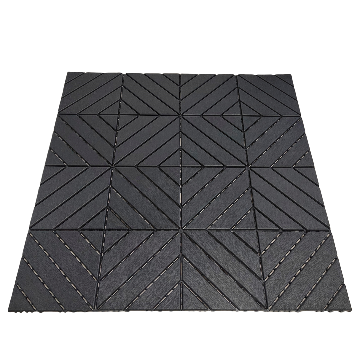 Plastic tiles, 36 pieces, 12 inches x 12 inches waterproof outdoor terrace tiles with reinforced drainage design, gray - V.I.P Digital Presence