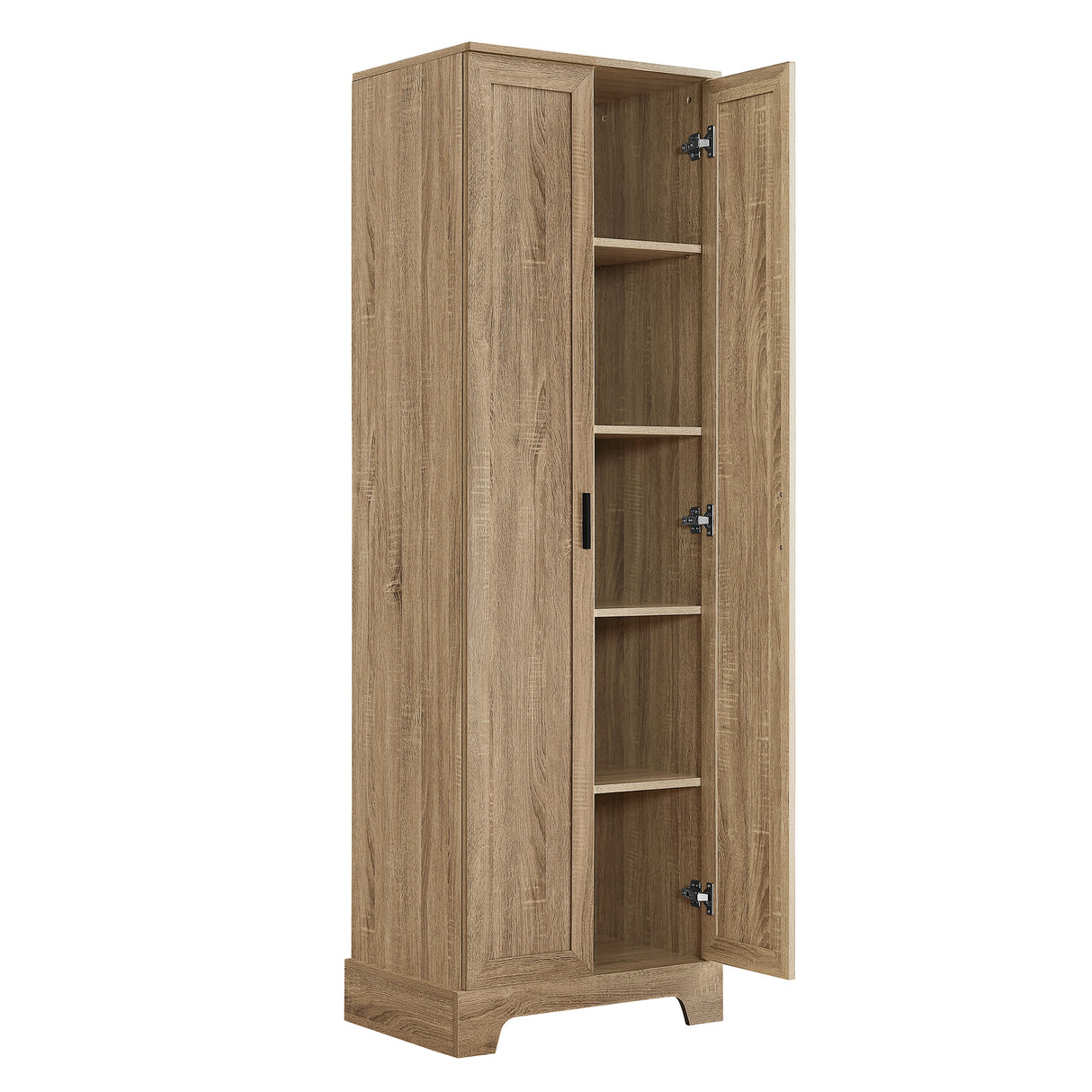 Storage Cabinet with Two Doors for Bathroom, Office, Adjustable Shelf, MDF Board, Brown - V.I.P Digital Presence