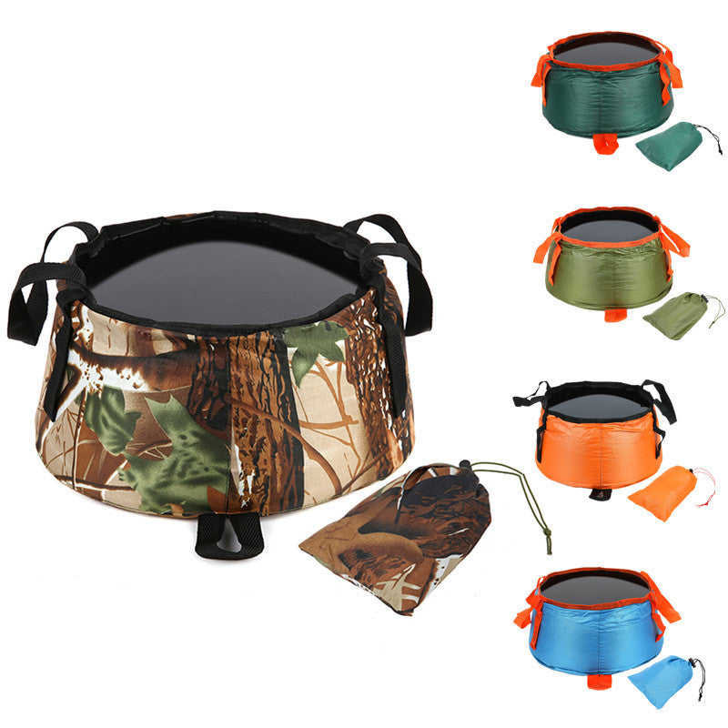 Outdoor Folding Bucket, Portable Water Tank, Large Capacity Water Storage Bag, Mountain Camping, Travel, Washbasin - V.I.P Digital Presence