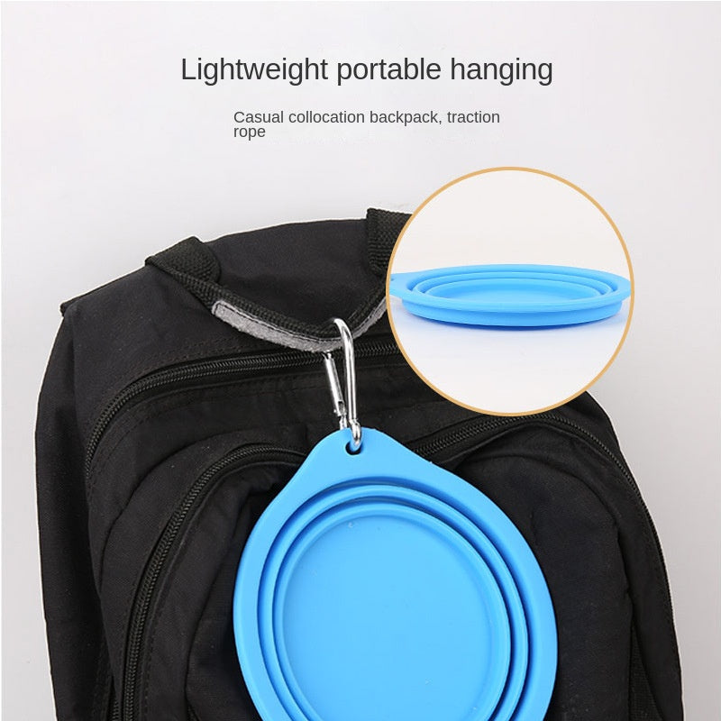 Silicone Foldable Bowl Portable Pet Bowl 600ml Cat Bowl Travel Pet Portable Dog Bowl - V.I.P Digital Presence