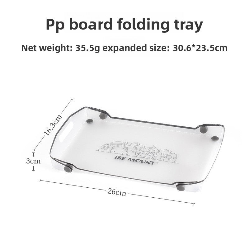 Folding Mini Table - Ultralight PP Camp Table & Tray (97g) Food-grade, Portable for Camping & Hiking Gear - V.I.P Digital Presence