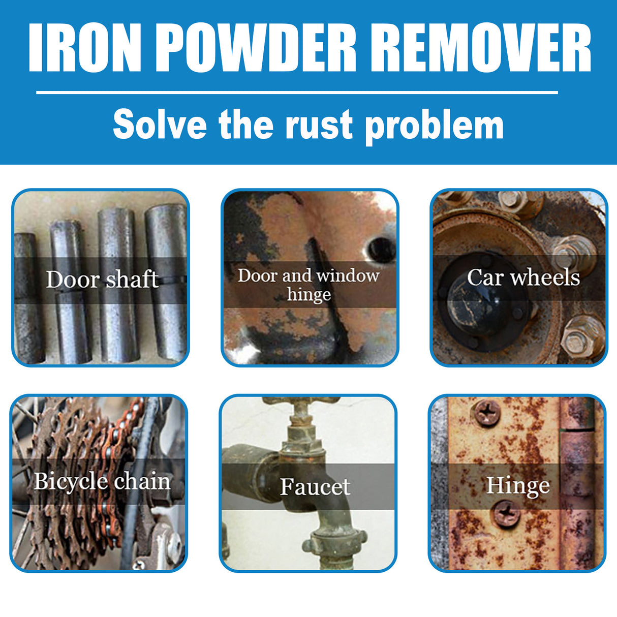 HOMONTH Iron Powder Remover, Decontamination Refurbishing Spray For Metal Parts Of Bicycle Wheels - V.I.P Digital Presence